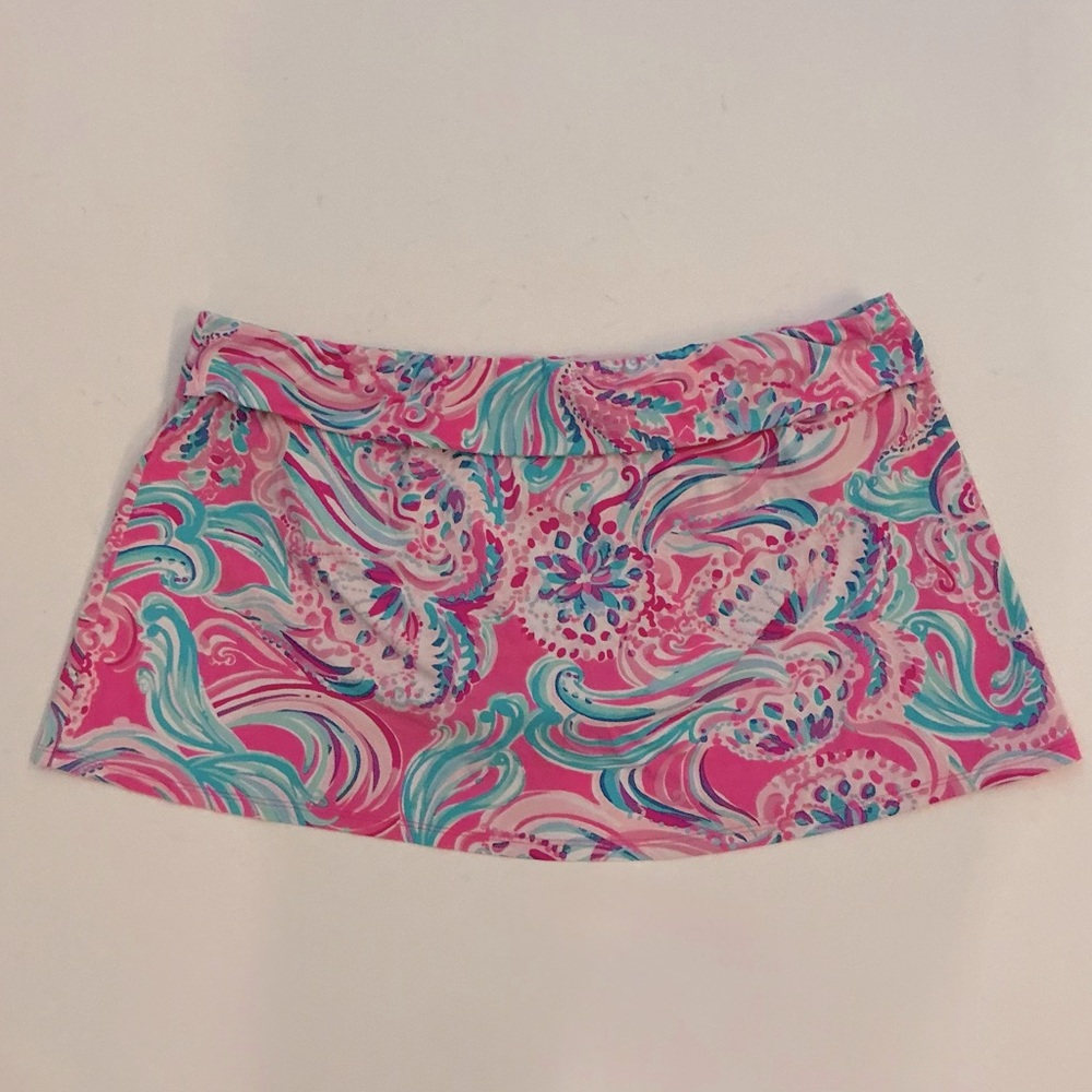 LILLY PULITZER, Women’s Calah Skirted Bikini Bottom, Size 12 - Picture 7 of 15